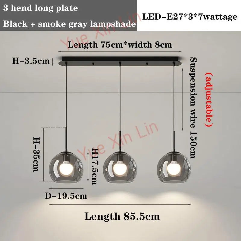 Afralia™ Luxury Glass Chandeliers: Italian & Nordic Style Living Room Lighting