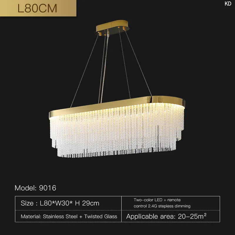 Afralia™ Crystal Pendant Light - Luxury Nordic Lamp for Home and Restaurant