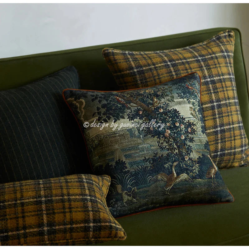 Afralia™ Renaissance Art Wool Blend Cushion Covers Last Supper Inspired Pillow Case