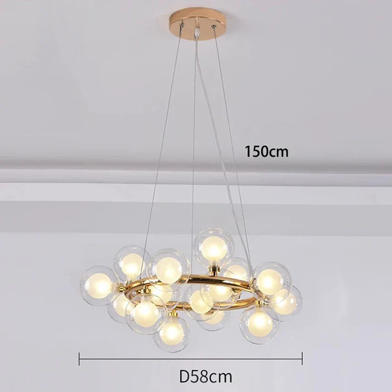 Afralia™ Modern LED Pendant Chandeliers for Indoor Living Room & Dining Room Lighting