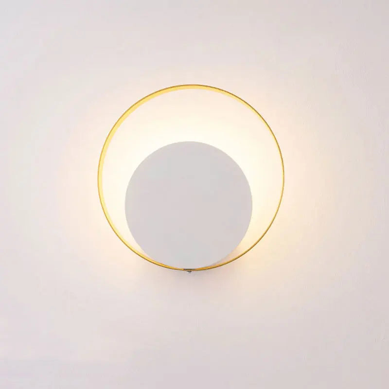 Afralia™ Round LED Wall Lamp for Bedroom Living Room Decor