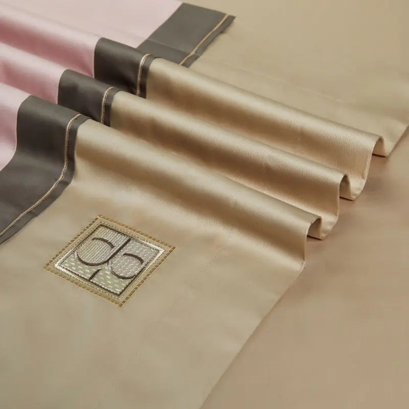 Afralia™ Luxury Embroidery 1000TC Egyptian Cotton Bedding Set: Duvet Cover, Sheet, Pillowcases