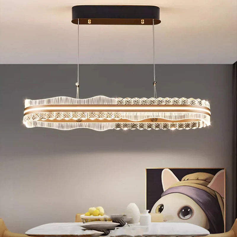 Afralia™ Modern LED Pendant Light Chandeliers for Living Room and Dining Room