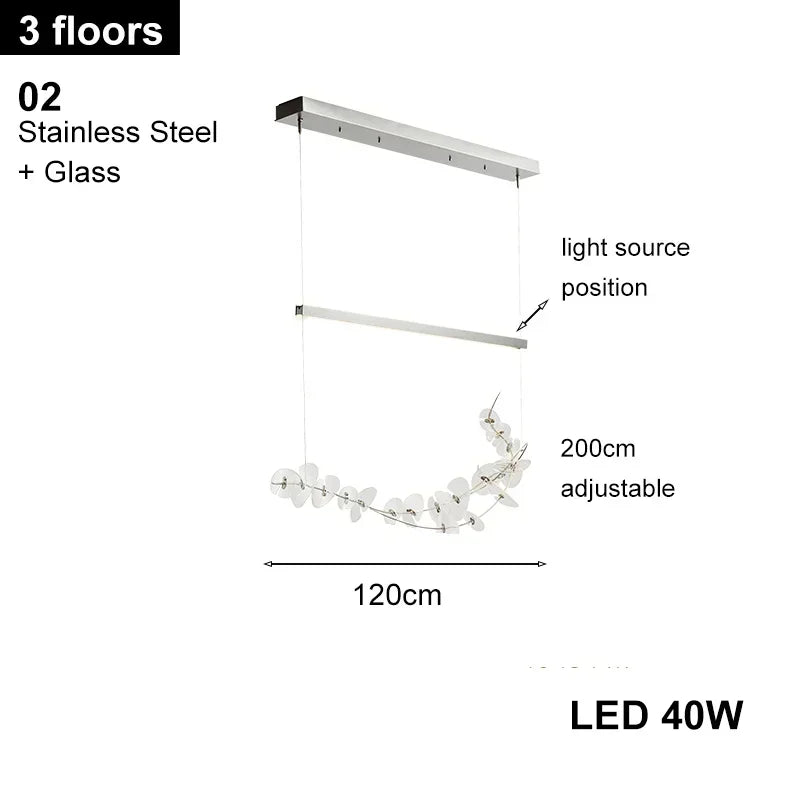 Afralia™ Postmodern Clear Glass Ceiling Pendant Lights | Elegant LED Dimmable Lamps