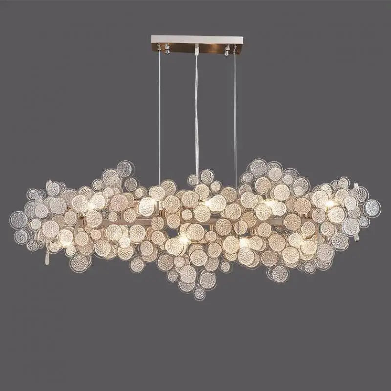 Afralia™ Glass Led Chandelier: Modern Luxury Designer Pendant Lights for Living Room, Bedroom, Study