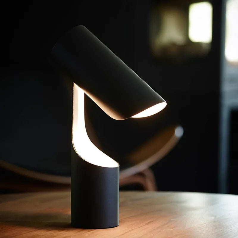 Afralia™ Black Foldable Desk Lamp | Nordic Minimalist Design for Bedroom, Study & Sofa