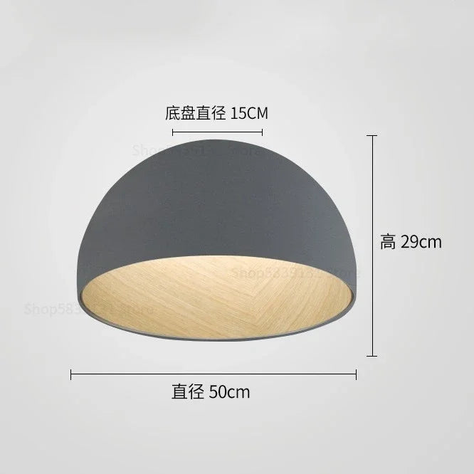 Afralia™ Luxury Inclined Bowl LED Ceiling Light for Bedroom, Living Room, Kitchen