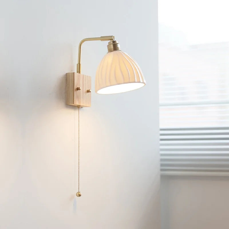 Afralia™ Ceramic LED Wall Sconce Rotatable Modern Vanity Light