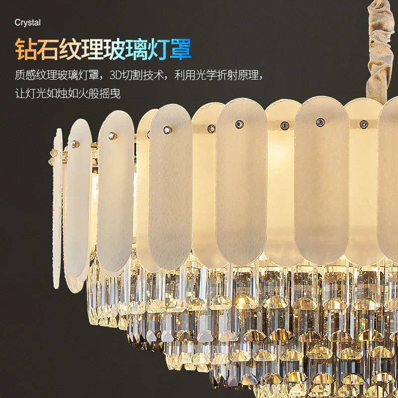 Afralia™ Nordic Crystal Chandelier: Modern Luxury Lighting for Living Room and Bedroom
