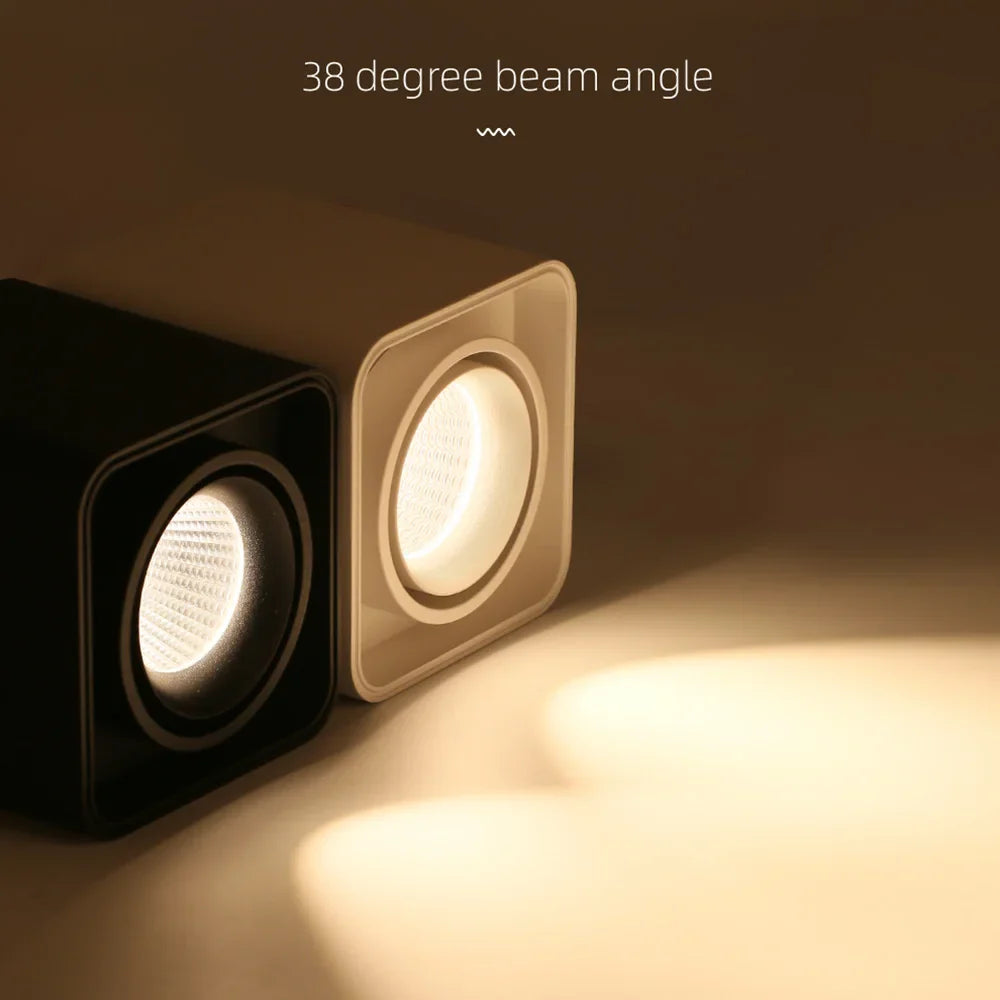 Afralia™ Square Ceiling Lights 9W Downlight for Bedroom Living Room