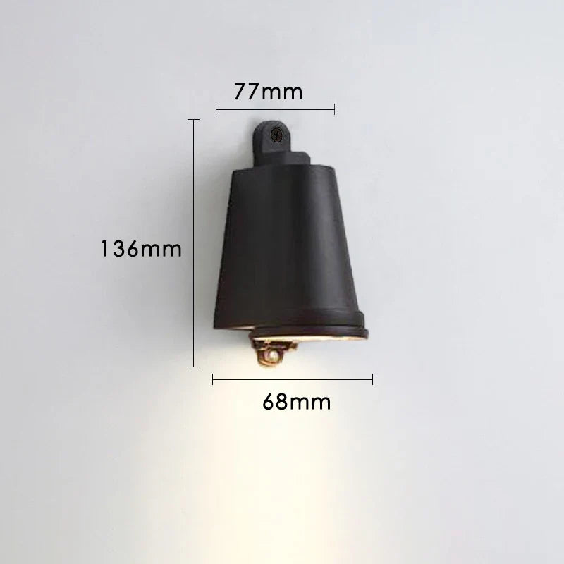 Afralia™ Outdoor LED Wall Lamp Downlight for Garden Porch Park Balcony Street Light