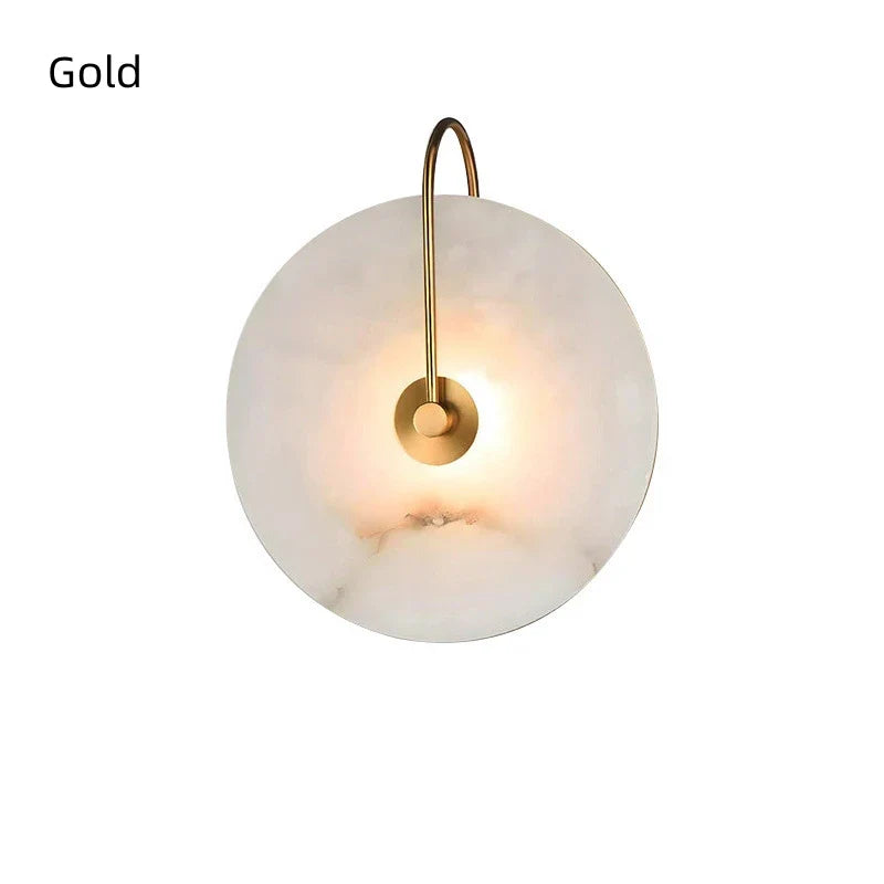 Afralia™ Marble Stone Wall Sconce Light for Bedroom Parlor Aisle Corridor Atmosphere