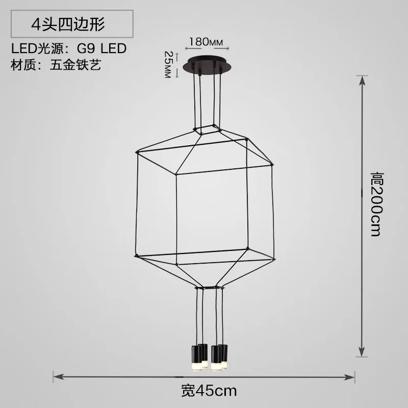 Afralia™ Designer Nordic Ceiling Chandelier for Home Decor and Living Room Lighting