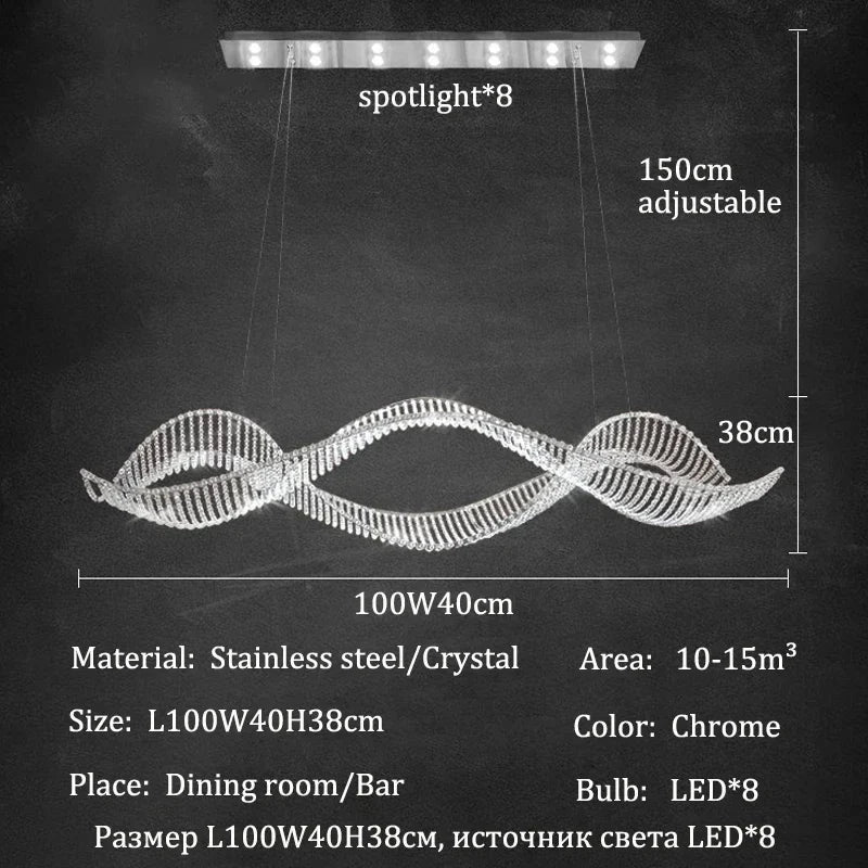 Afralia™ Luxury Crystal Chandeliers: Modern LED Lighting for Dining Room, Bar, Villa, and Indoors