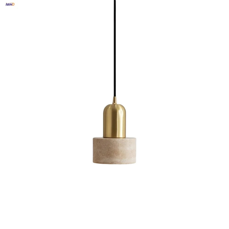 Afralia™ Copper Yellow LED Pendant Light Fixture for Dining Room and Kitchen