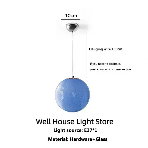 Afralia™ Nordic Lollipop Glass Pendant Light: Colorful Bubble Chandelier for Bedroom and Restaurant