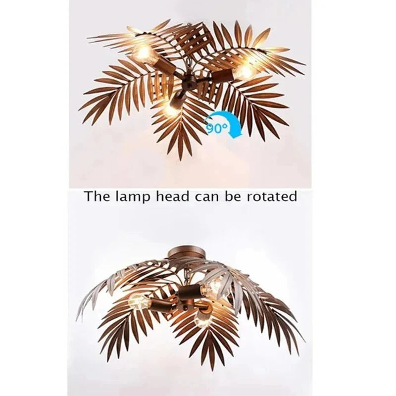 Afralia™ Tropical Bohemian Coconut Tree Chandelier - Modern LED E27 Hanging Lights