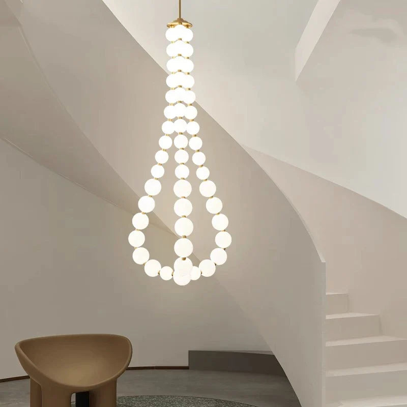 Afralia™ Nordic Home Stair Chandelier Living Dining Pendant Ceiling Indoor Lighting