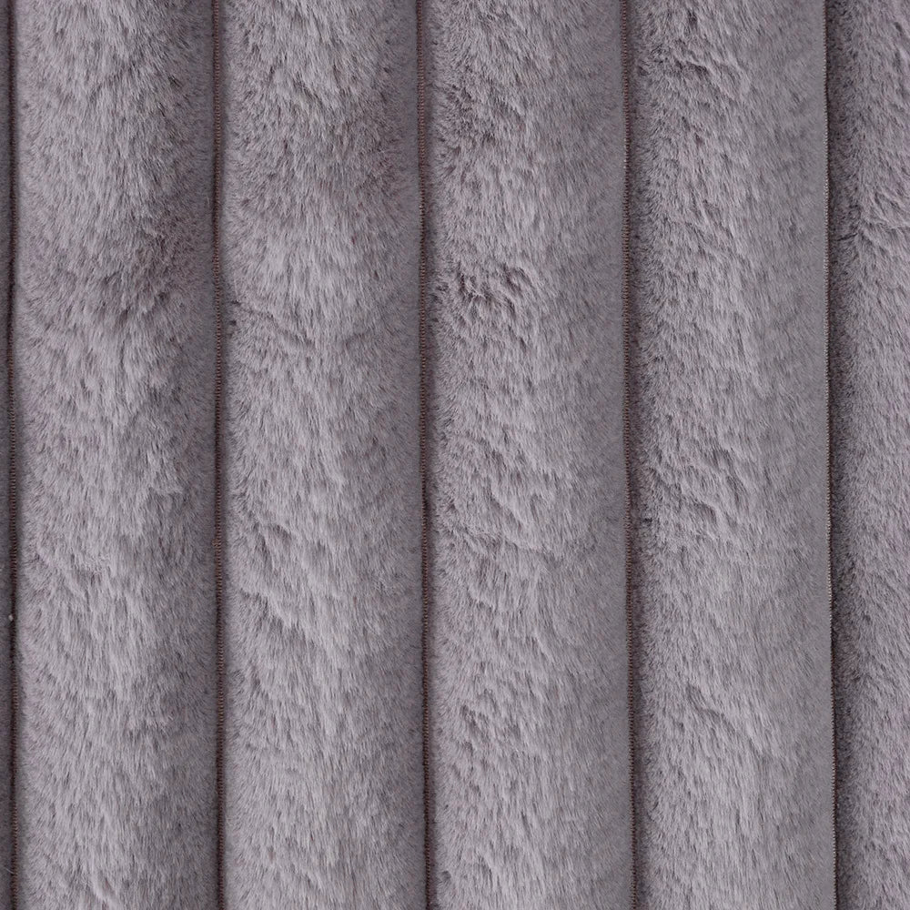 Afralia™ Flocking Stripe Faux Fur Cushion Cover - Soft Home Decor Pillow Cover