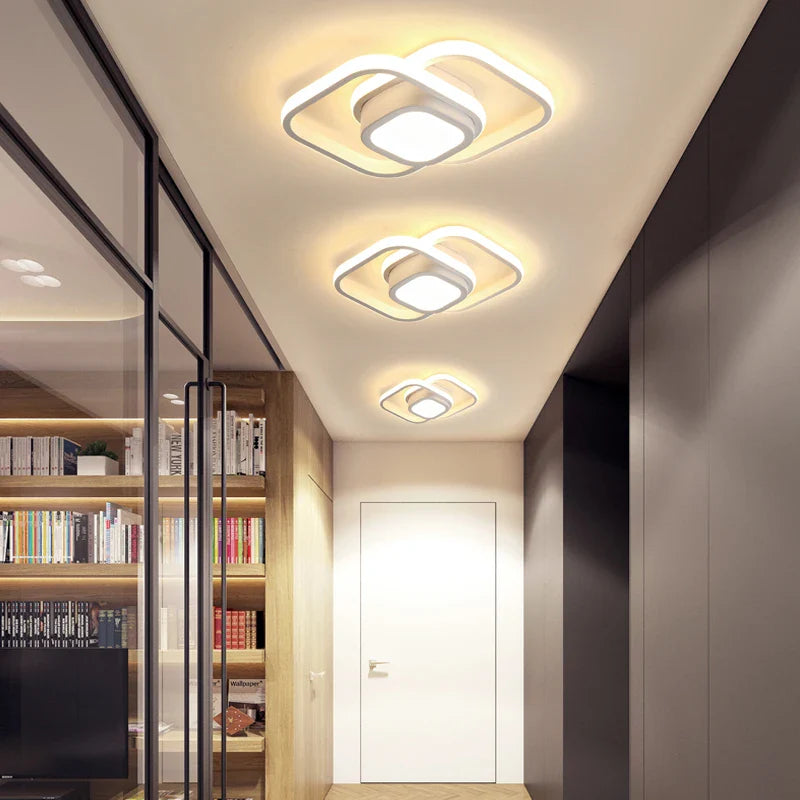 Afralia™ LED Ceiling Lamp: Modern Indoor Lighting Fixture, 36W 32W 20W, Bedroom Corridor Balcony Foyer