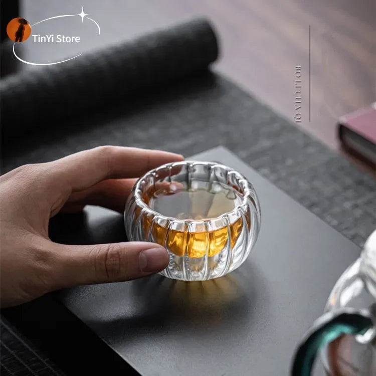 Afralia™ Double Wall Glass Teacup Set for Beer, Tea, Espresso, and Whisky