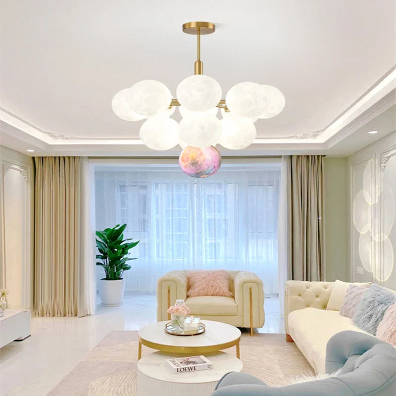 Afralia™ Modern Luxury LED Chandelier for Living Room, Kitchen, and Bedroom