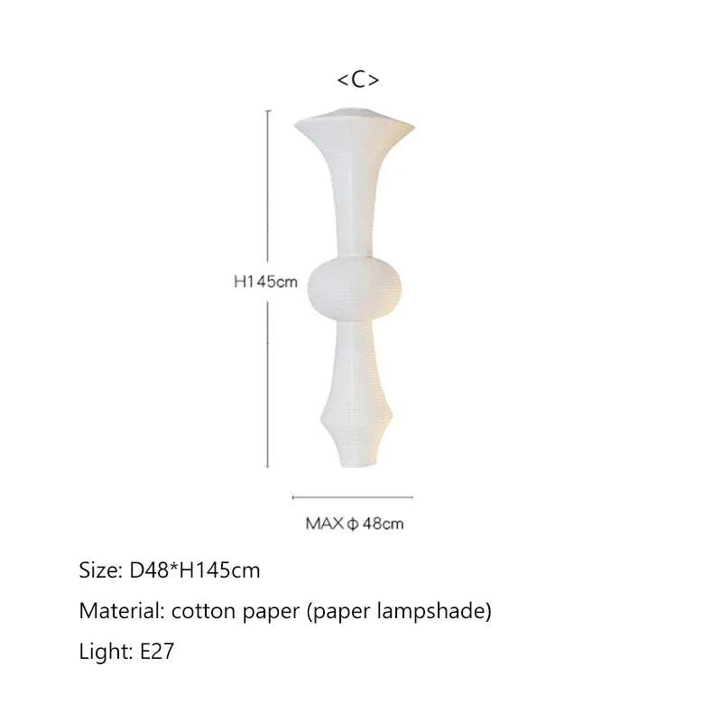 Afralia™ White Rice Paper Pendant Light: Japanese Farmhouse Hanging Lamp for Home Dining Stairwell