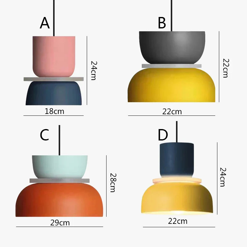 Afralia™ Nordic LED Pendant Lights for Bedside Living Bedroom Dining Room