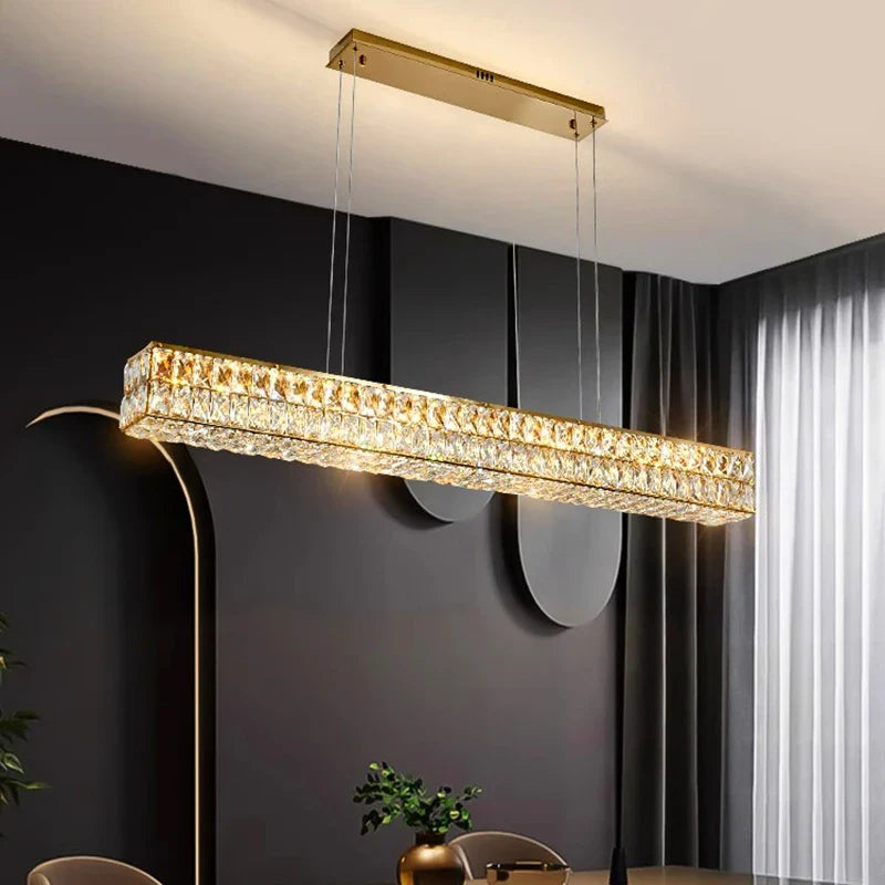 Afralia™ Crystal Chandelier Pendant Light for Living and Dining Room Lighting