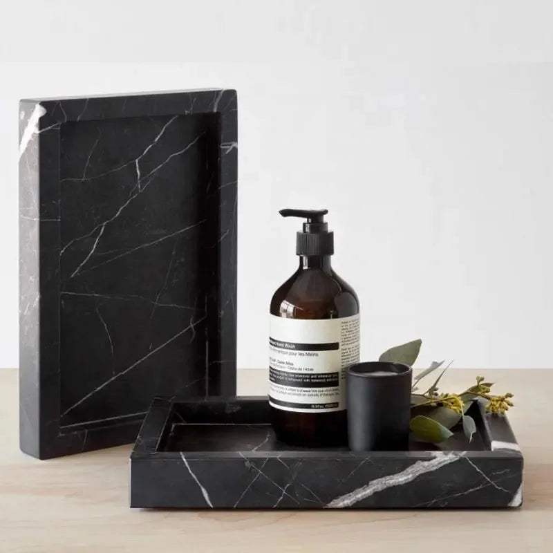 Afralia Marble Tray: Aromatherapy Diffuser & Candle Holder Tray