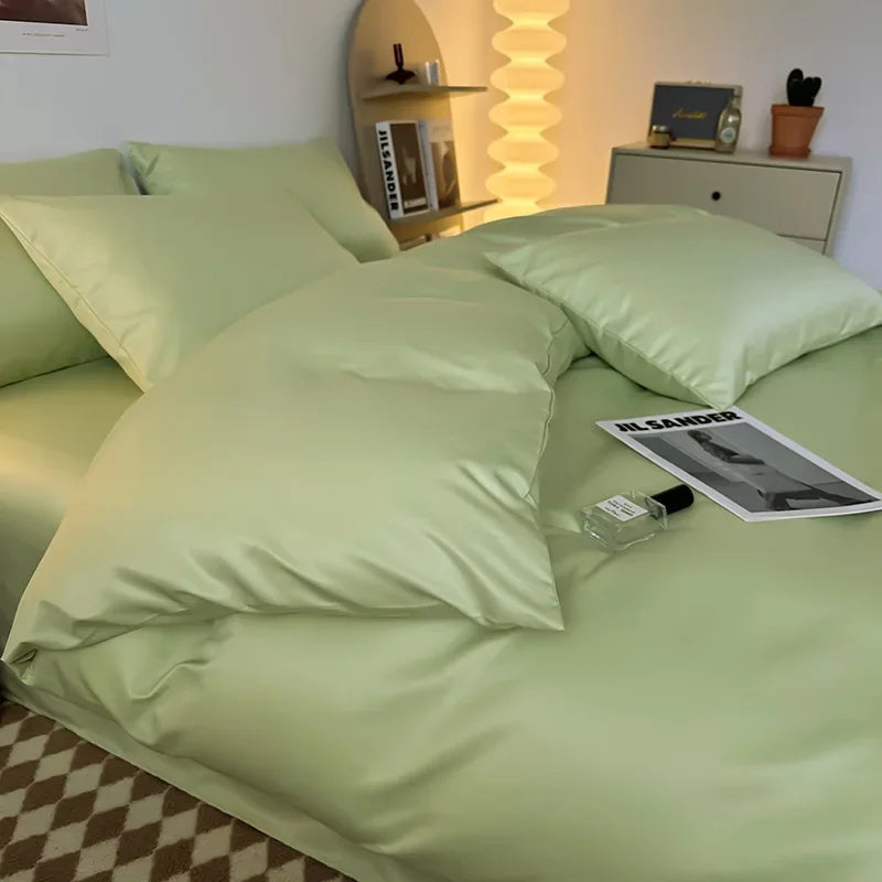 Afralia™ Summer 2025 Nude Skin-Friendly Bed Sheet Set for Double-Sided Sleeping