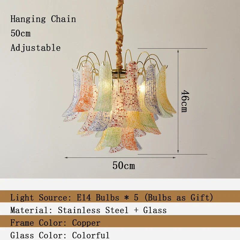 Afralia™ Modern Petal Crystal LED Chandelier for Dining Room Ceiling Lighting