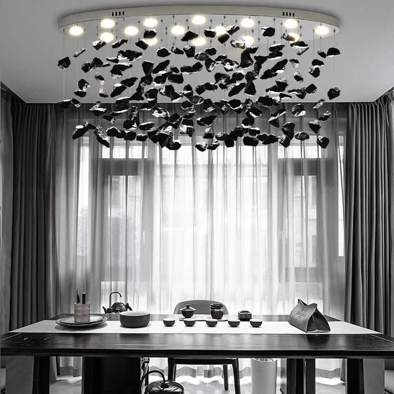 Afralia™ LED Crystal Chandelier: Designer Art Luxury Lighting for Living Room, Kitchen & Restaurant