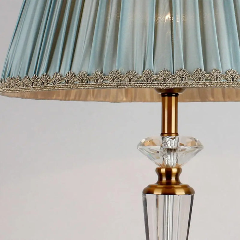 Afralia™ Crystal Floor Lamp: European Retro Table Lamp for Home Décor, Living Room, Bedroom