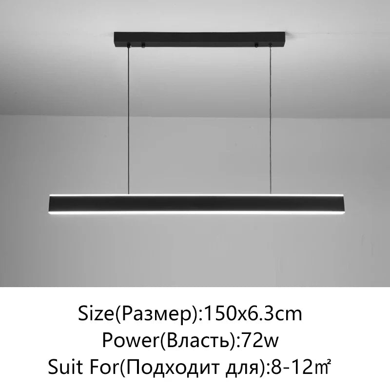 Afralia™ Minimalist LED Chandelier for Home Villa Living Room Bedroom Dining Study Lighting