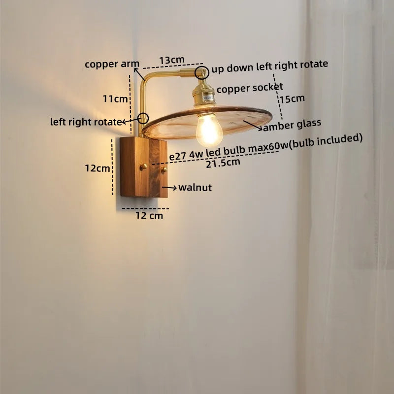 Afralia™ Nordic LED Glass Wall Lamps for Bathroom Living Room Bedroom Stair Light Fixtures