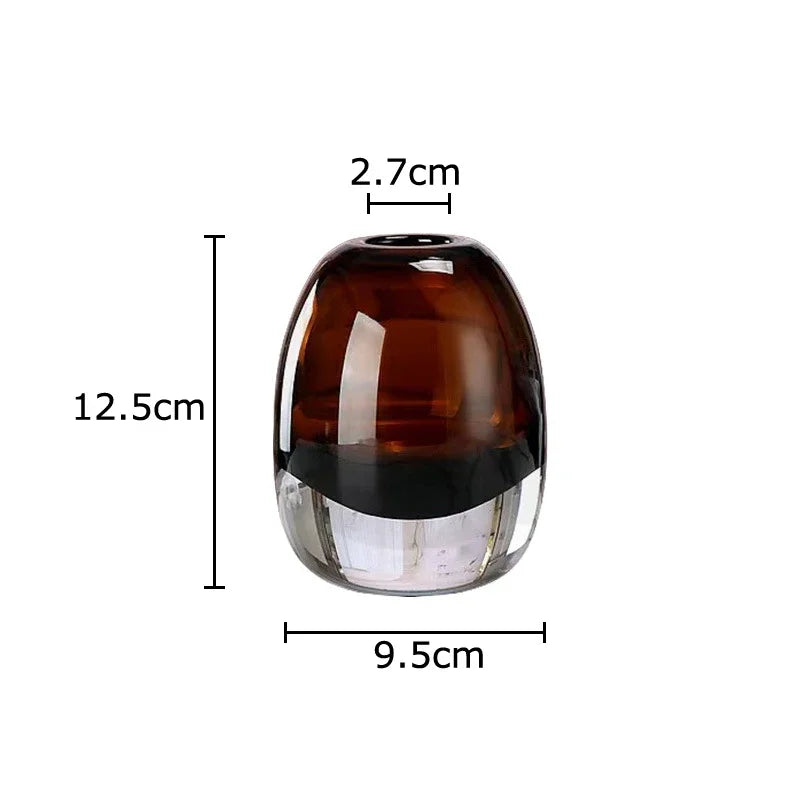 Afralia™ Delicate Glass Vase for Floral Arrangement and Room Decor