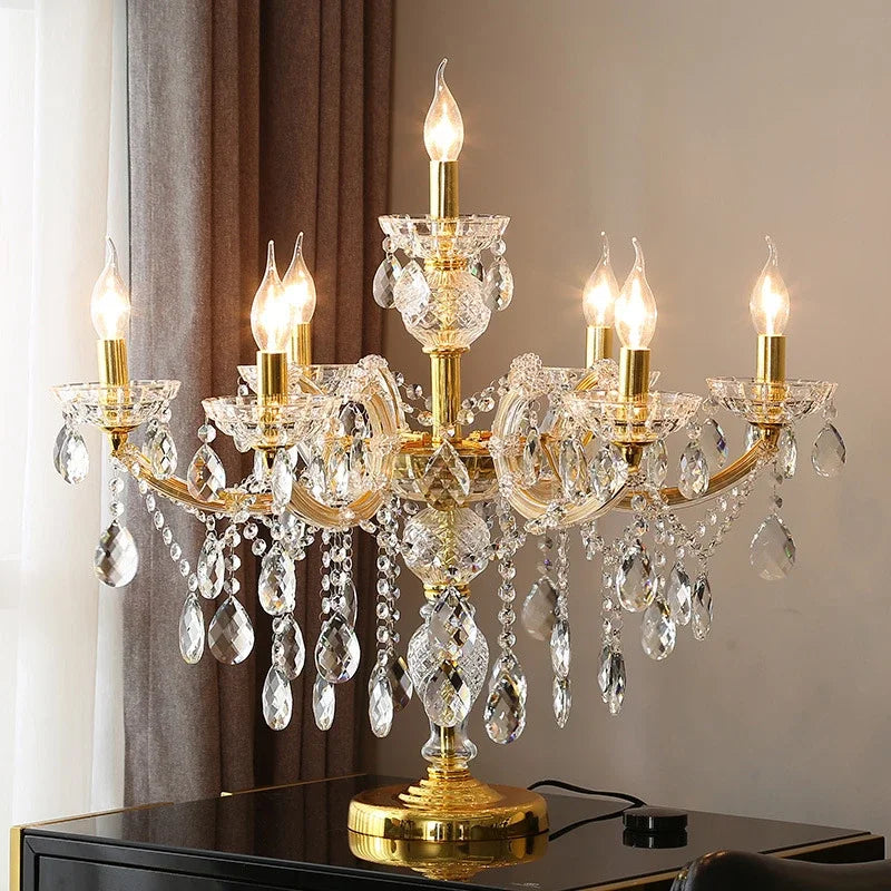 Afralia™ Crystal Table Light: Modern Luxury Nordic Indoor Lighting for Living Room Bedroom