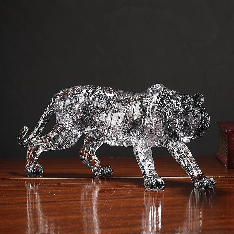 Afralia™ Resin Animal Sculpture Golden Gradient Home Decor Ornament