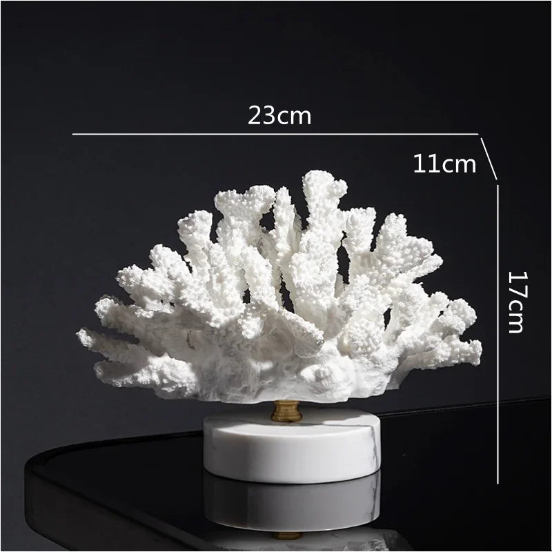 Afralia Coral Resin Ornaments: Artificial Coral Decor for Home Decor Accessories