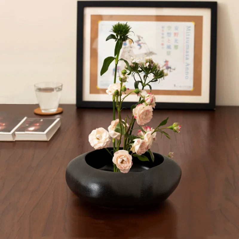 Afralia™ Ceramic Flowerpot Vase | Home Decor Floral Arrangement Tool & Terrarium Accessory