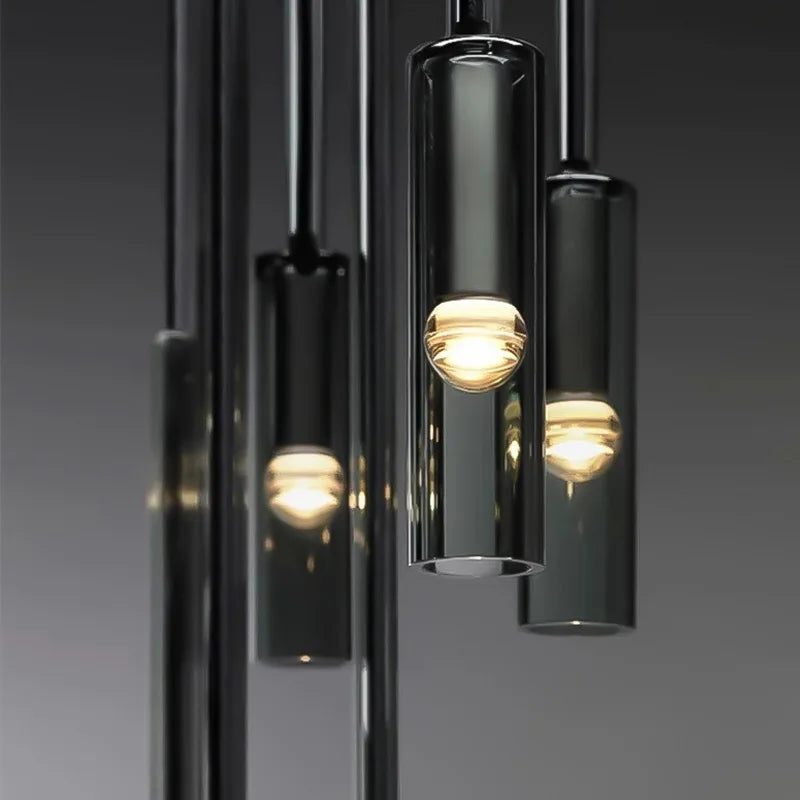 Afralia™ Nordic Glass Chandelier for Modern Living Room, Bedroom, Kitchen, Restaurant, and Bar