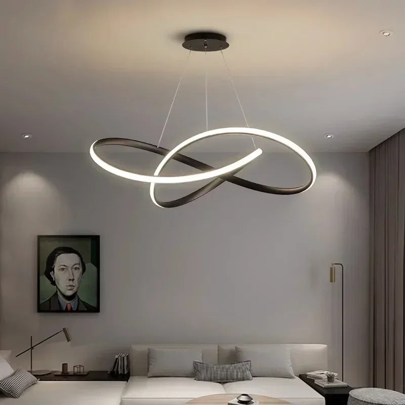 Afralia™ Modern Minimalist Ring LED Pendant Lights for Home Decor Lighting