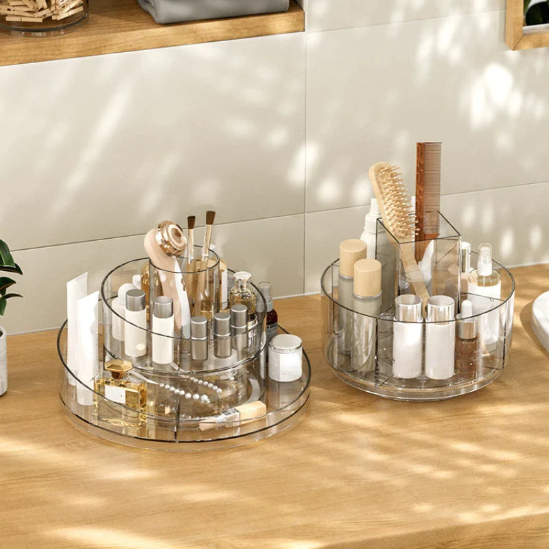 Afralia™ Acrylic Makeup Organizer for Cosmetics Brushes Home Organization