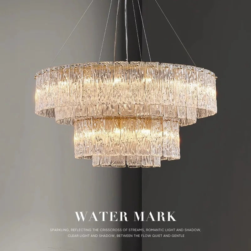 Afralia™ Crystal Ceiling Chandelier for Luxe Living Room & Dining Table Lighting