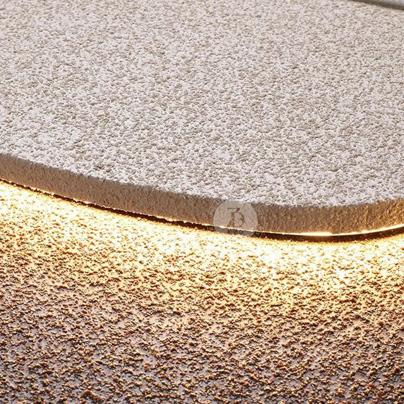 Afralia™ Sandstone 3D Painted LED Wall Lamp for Living, Dining, Bedroom Decoration