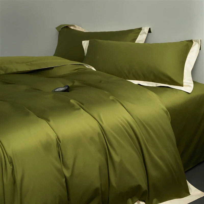 Afralia™ Egyptian Cotton Hotel Style Bedding Set 1000TC Queen King Duvet Cover Sheet Pillowcases