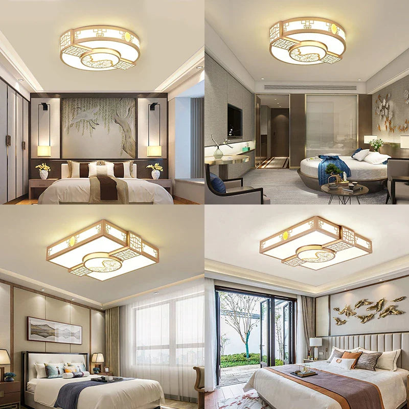 Afralia™ Classic Style LED Ceiling Lamp for Home Indoor Lighting