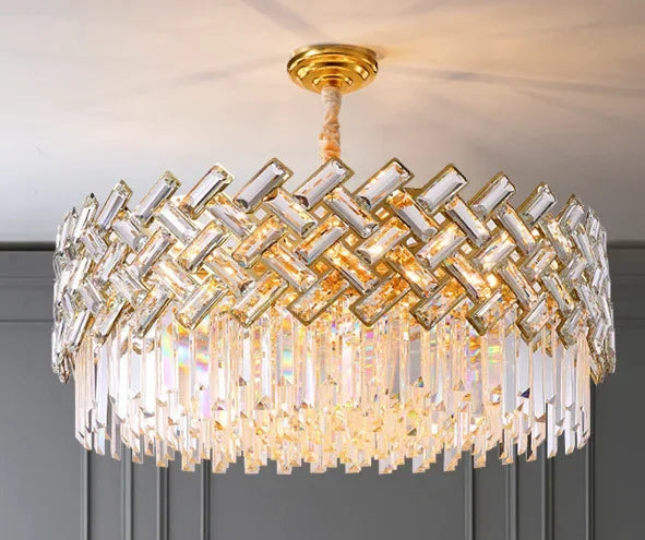 Afralia™ Small Black Crystal Chandelier: ModernLight Luxury for Home Indoor Lighting
