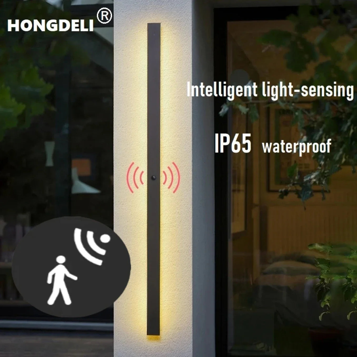 Afralia™ Smart LED Motion Sensor Wall Light for Outdoor Waterproof Lighting